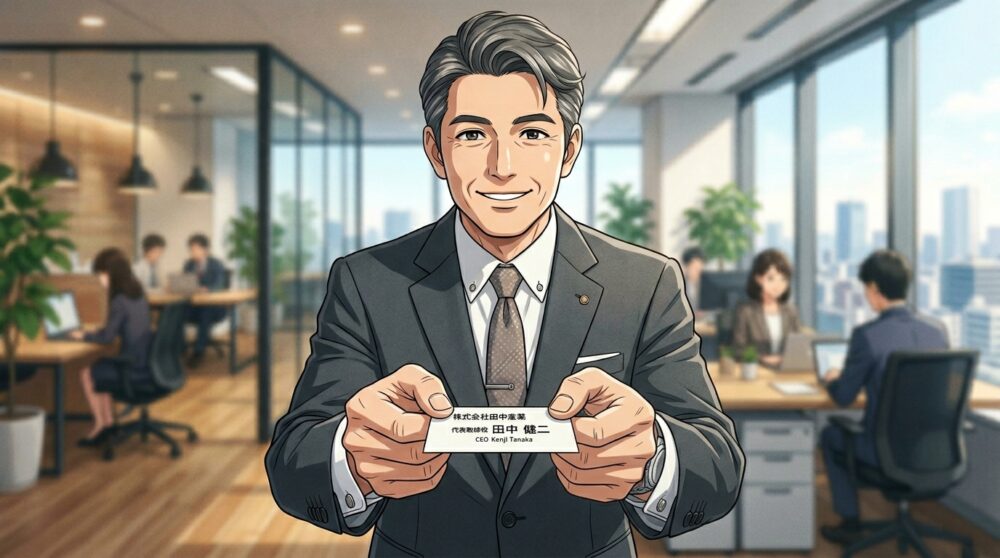 名刺交換で見られる手の清潔感